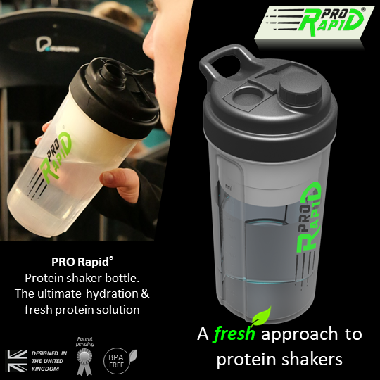 Pro-Rapid : The 2-in-1 Shaker Bottle